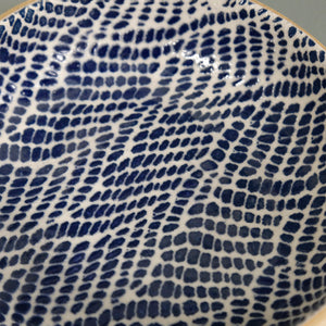 Terrafirma Dessert Bowl / Braid / Cobalt