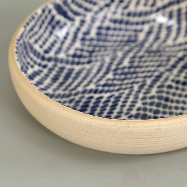 Terrafirma Dessert Bowl / Braid / Cobalt