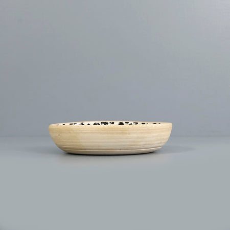 Terrafirma Dessert Bowl / Dot / Black