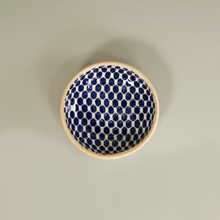 Terrafirma Dessert Bowl / Dot / Cobalt