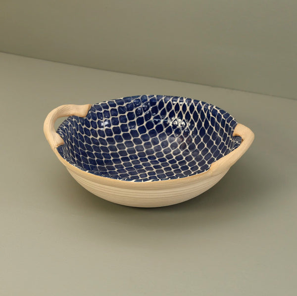 Terrafirma Handled Veggie Bowl / Cobalt / Taj