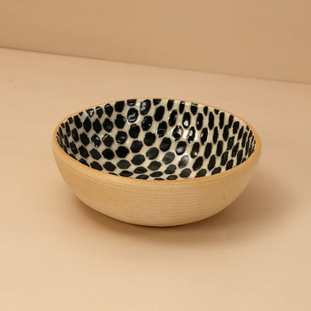 Terrafirma Soup Bowl / Dot / Black