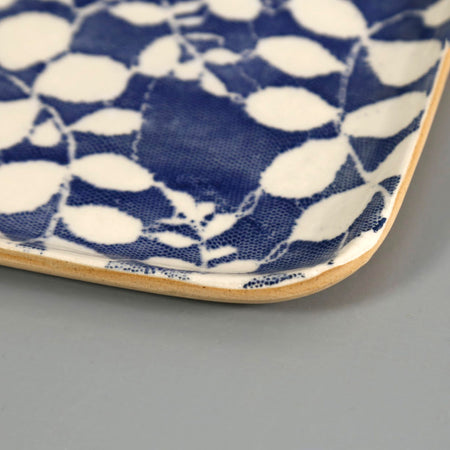 Terrafirma Tidbit Serving Tray / Aspen / Cobalt