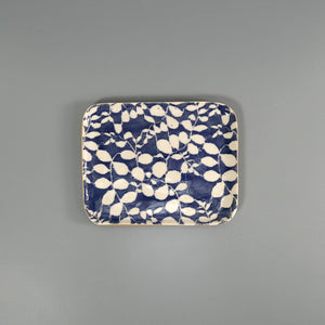 Terrafirma Tidbit Serving Tray / Aspen / Cobalt