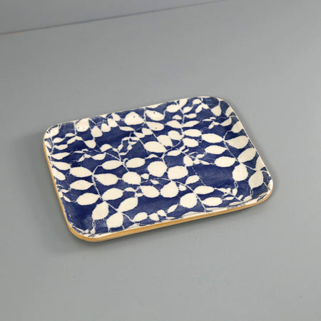 Terrafirma Tidbit Serving Tray / Aspen / Cobalt