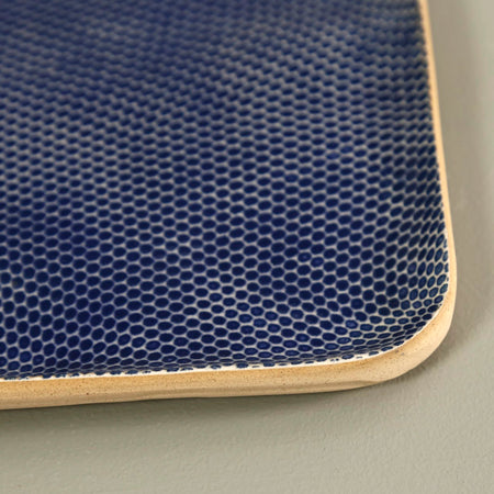 Terrafirma Tidbit Serving Tray / Honeycomb / Cobalt