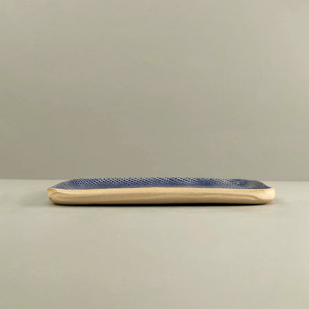 Terrafirma Tidbit Serving Tray / Honeycomb / Cobalt