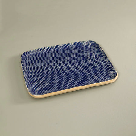 Terrafirma Tidbit Serving Tray / Honeycomb / Cobalt