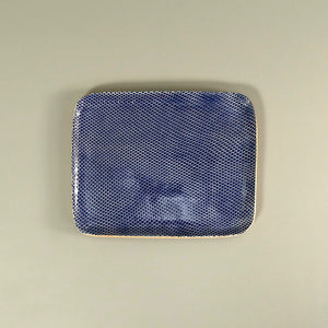 Terrafirma Tidbit Serving Tray / Honeycomb / Cobalt