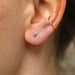Cast Tiny Vertebrae Earrings
