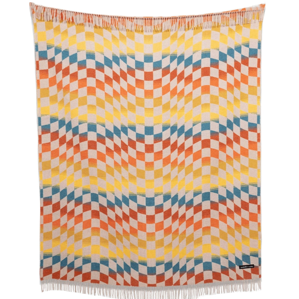 Throw Blanket / Checkered Santa Cruz