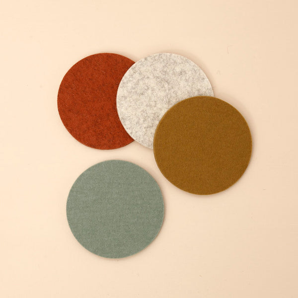 Graf Lantz Round Coaster 4pc Pack / Tinsel