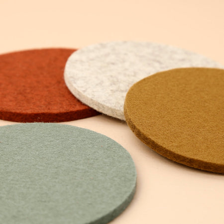 Graf Lantz Round Coaster 4pc Pack / Tinsel