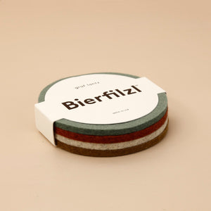 Graf Lantz Round Coaster 4pc Pack / Tinsel