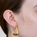Triangle Hoop Earrings / Medium / Gold