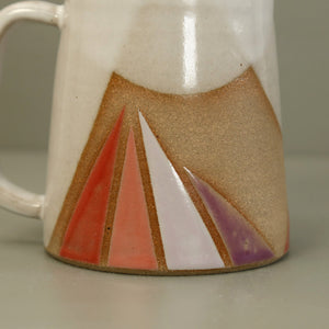 Triangles Mug / Coral