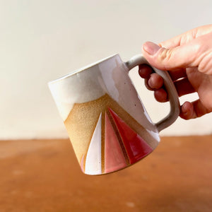 Triangles Mug / Coral