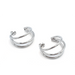 Triple Loop Hoop Earring / Stainless Steel