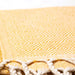 Turkish Cotton Bath Towel / Yellow & White