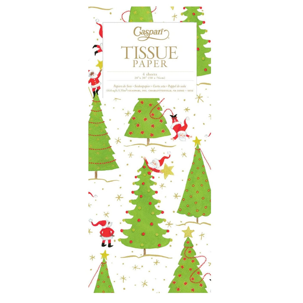 Tissue Paper Sheets / Twirling Santas