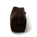 Vegan Leather Toiletry Bag / Chocolate