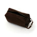 Vegan Leather Toiletry Bag / Chocolate