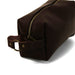 Vegan Leather Toiletry Bag / Chocolate