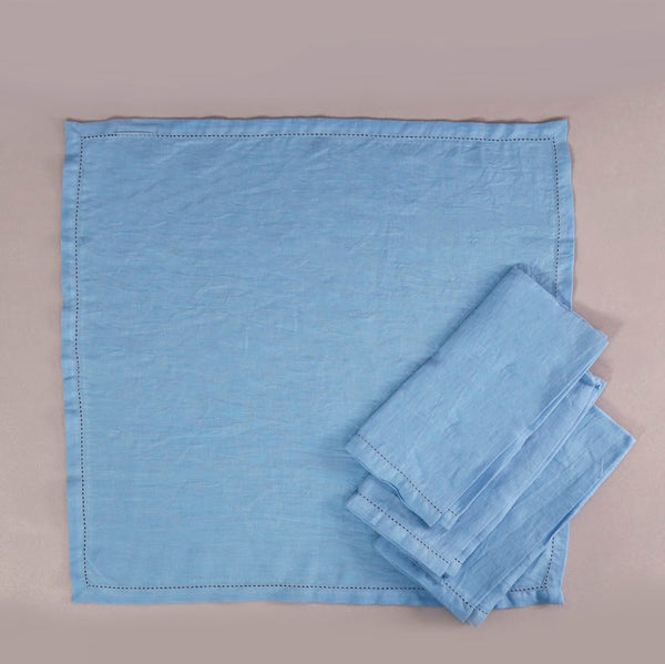 Vikolino Linen Napkin Sets (4pc) / Vista Blue