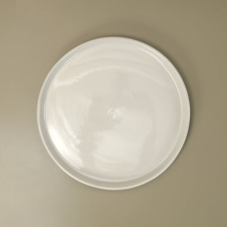 W/R/F Handmade Dinner Plates / White