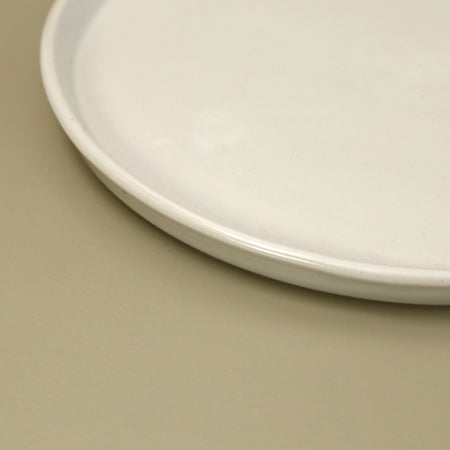 W/R/F Handmade Dinner Plates / White