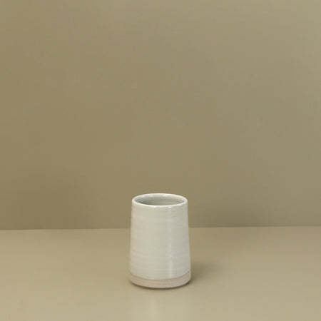 W/R/F Thrown Ceramic Vases / White