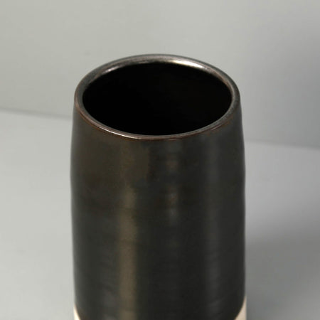 W/R/F Thrown Ceramic Vase / Large / Black