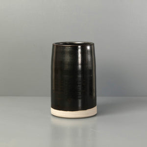 W/R/F Thrown Ceramic Vase / Large / Black