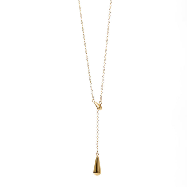 18K Gold Plated Water Drop Necklace