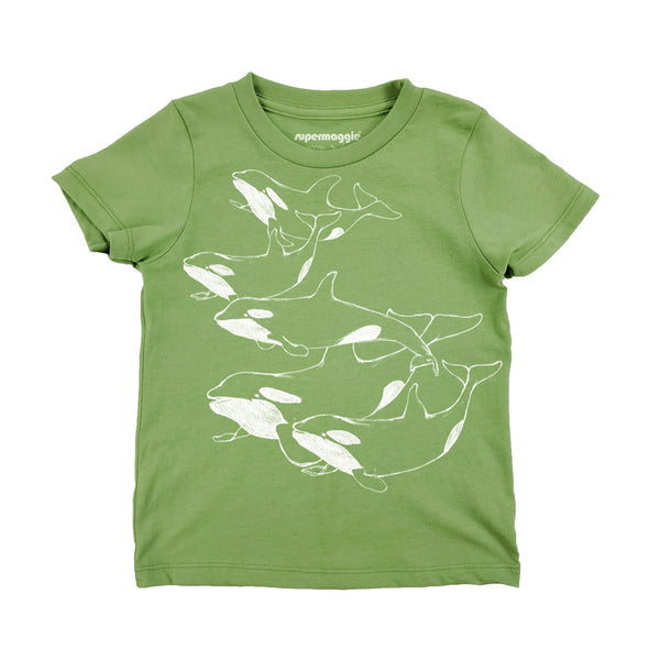 Supermaggie Organic Cotton Kid's Tee / Orcas