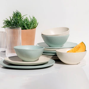 Organic Wheat Straw Salad & Soup Bowl / Sage