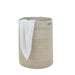 Seagrass Woven Hamper Basket / White