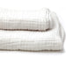 Luxury Muslin Bath Linens / White