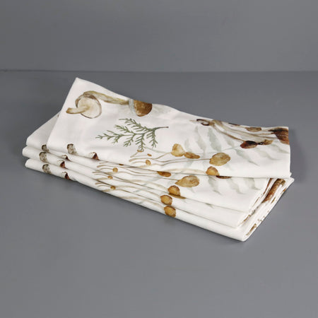 Wild Mushrooms Napkin Set 4pc