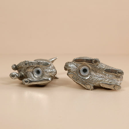 Pewter Salt & Pepper Shakers / Wild Hare