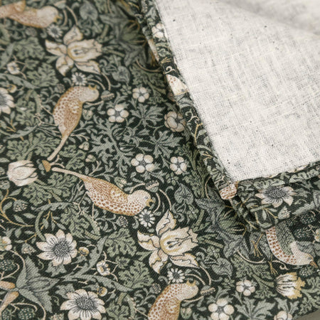 William Morris Linen Tablecloth / Strawberry Thief
