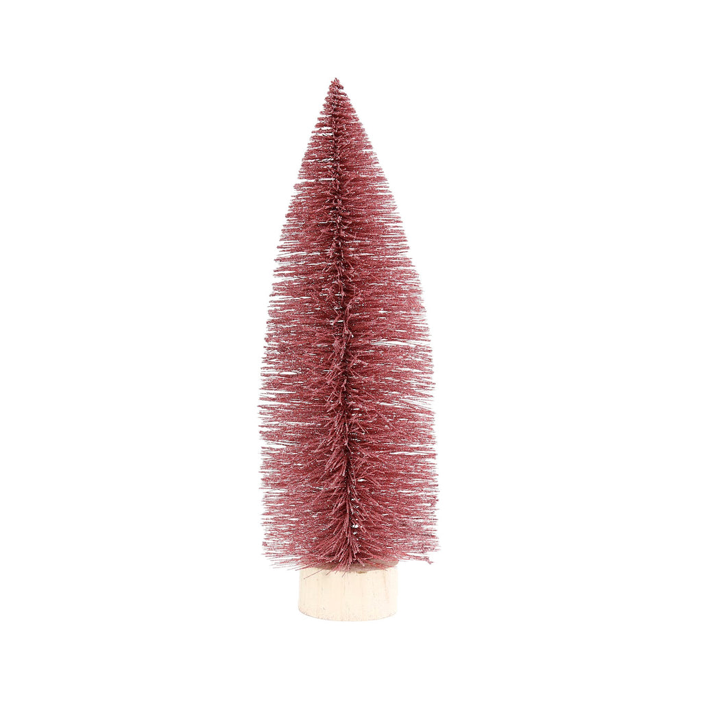 Wine Glitter Bottle Brush Tree / Large 17"