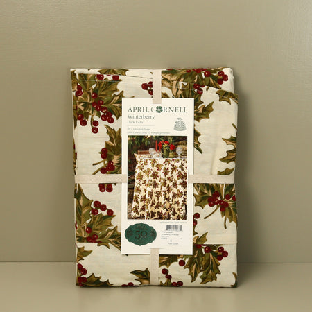 Winterberry Tablecloth / Dark Ecru