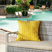 Outdoor Square Pillow / Yellow Geometric