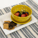 Handmade Ceramic Berry Bowl & Saucer / Yellow