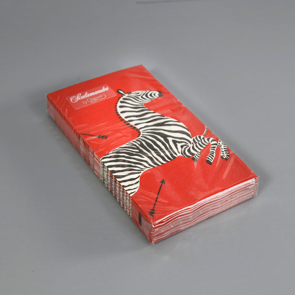 Caspari Paper Guest Napkins / Zebras