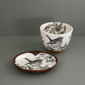 Laura Zindel Small Serving Dish / Hermit Thrush