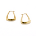 Triangle Hoop Earrings / Medium / Gold