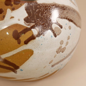 Large Sphere Vase / Marble Ochre