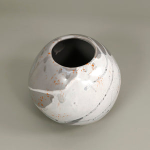 Medium Sphere Vase / Marble Grey